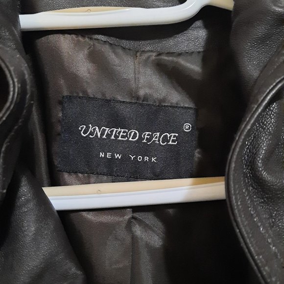 United face ruffled leather jacket - Picture 10 of 12